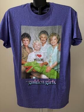 BIOWORLD THE GOLDEN GIRLS UNISEX SIZE MEDIUM PURPLE